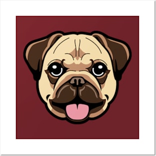 FAVORITE DOG PUG Posters and Art